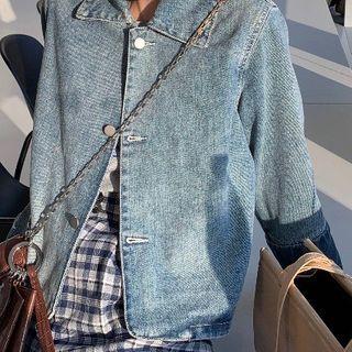 Denim Jacket / Plaid Pants