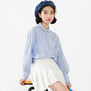 Pinstriped Shirt Stripe - Blue - One Size