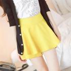 Band-waist Pleated Skort
