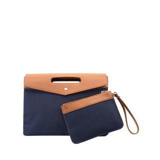 Color-block Envelop Clutch