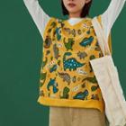 Dinosaur Printed Knit Vest