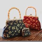 Embroidered Flower Clipframe Handbag Diy Sewing Kit