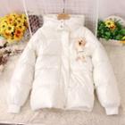 Bear Hooded Padded Zip Jacket