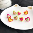Two-tone Heart Earring