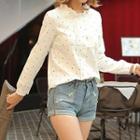 Dotted Ruffled Blouse