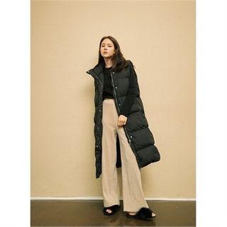 Padded Long Vest Black - One Size