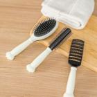 Set Of 3: Plastic Hair Brush Set Of 3 - Black & White - One Size
