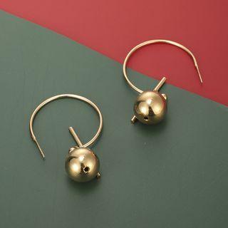 Geometric Alloy Dangle Earring 1 Pair - 8449 - Gold - One Size