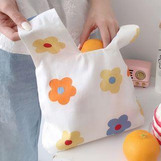 Flower Print Shopper Bag Flower - Multicolor - One Size