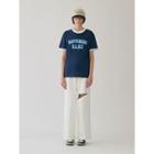 Contrast-trim Happiness T-shirt