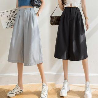 Wide-leg Capri Dress Pants