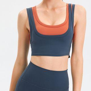Mock Two-piece Sports Camisole