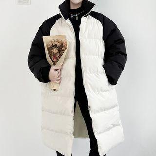 Raglan Sleeve Padding Long Jacket