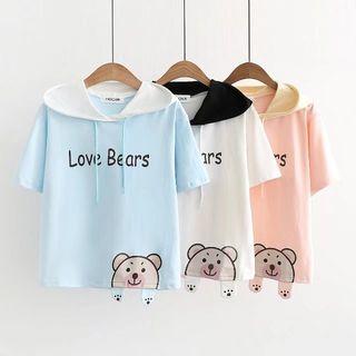 Short-sleeve Bear Hoodie