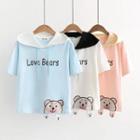 Short-sleeve Bear Hoodie