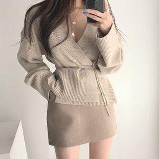Wrapped Cardigan / Mini Skirt