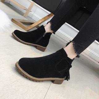 Platform Block Heel Chelsea Boots