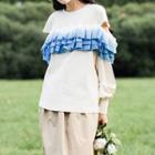 Ruffled Cut Out Sweatshirt