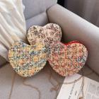 Tweed Heart-shaped Crossbody Bag