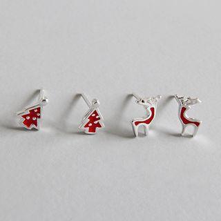 925 Sterling Silver Winter Theme Earring