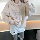 Lettering Hoodie / Mock Two-piece Leggings
