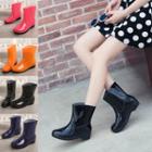 Plain Short Rain Boots