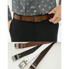 Patterned Faux-leather Belt