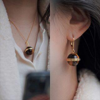 Faux Gemstone Dangle Earring / Pendant Necklace / Set