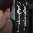Moon Chain Tassel Earring / Clip-on Earring