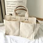 Canvas Tote Bag With Shoulder Strap As Shown In Figure - One Size