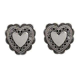 Embossed Heart Earring
