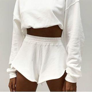 Crop Camisole Top / Shorts / Sweatshirt / Set