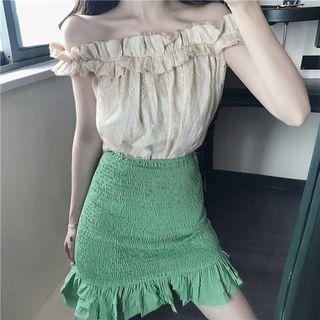 Off-shoulder Top / Mini Skirt