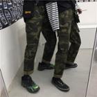 Couple Matching Camo Cargo Straight Fit Pants