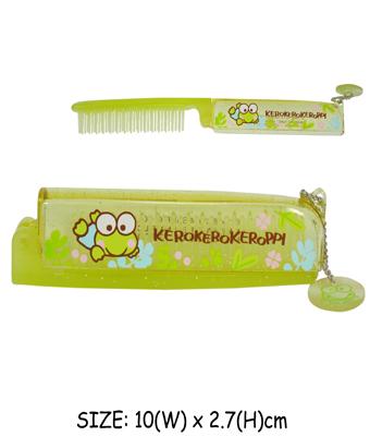 Sanrio - Kerokero Keroppi Foldable Hair Comb 1 Pc