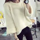 Cropped Bell Sleeve Sweater