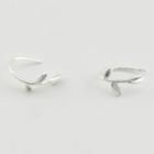 925 Sterling Silver Branches Earring Branch - Silver - One Size
