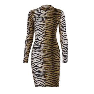 Tiger Printed Bodycon Dress