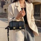 Mini Embossed Crossbody Satchel