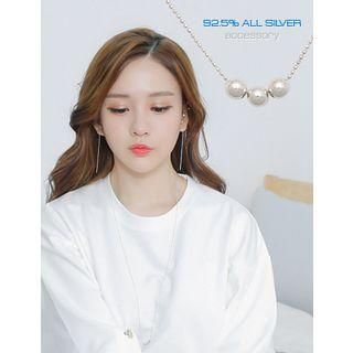 Silver Ball Necklace