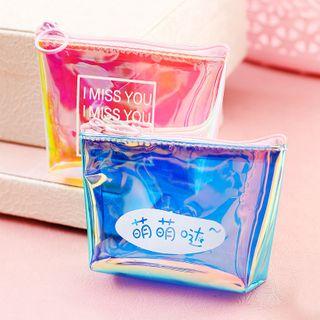 Lettering Transparent Coin Purse / Accessory Pouch