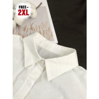 Drop-shoulder Oversized Cotton Shirt