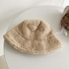 Eco Fur Bucket Hat Cream - One Size