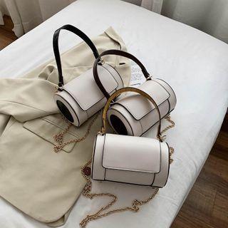 Top Handle Pvc Crossbody Bag