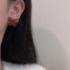 Bow Stud Earring 1 Pair - Amber - One Size