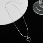 Heart Necklace 01 - Silver - One Size