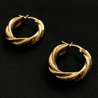 Hoop Earring 1 Pair - As Shown In Figure - One Size