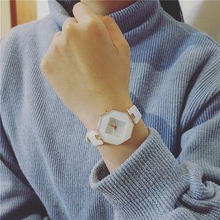 Geometric Dial Strap Watch
