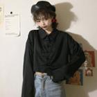 Frog-buttoned Blouse