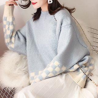 Check Loose Fit Sweater